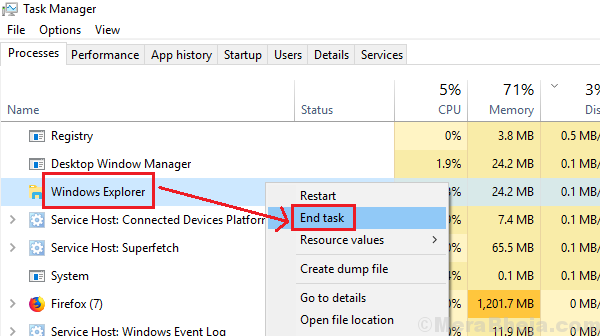 Baigti „Windows Explorer“ užduotį