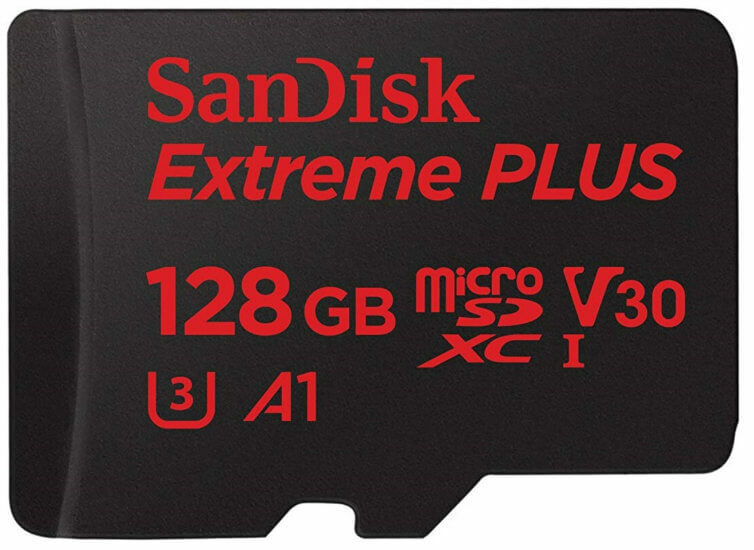 gopro hero 8 -muistikortti SanDisk Extreme PLUS 128 Gt