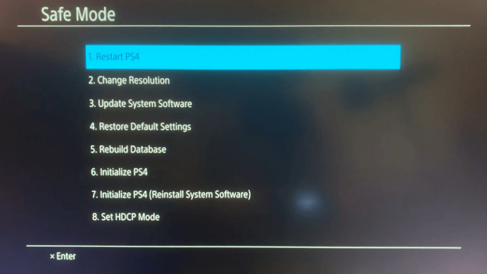 Der PS4-Updatefehler im abgesicherten Modusmenü [Systemsoftware]