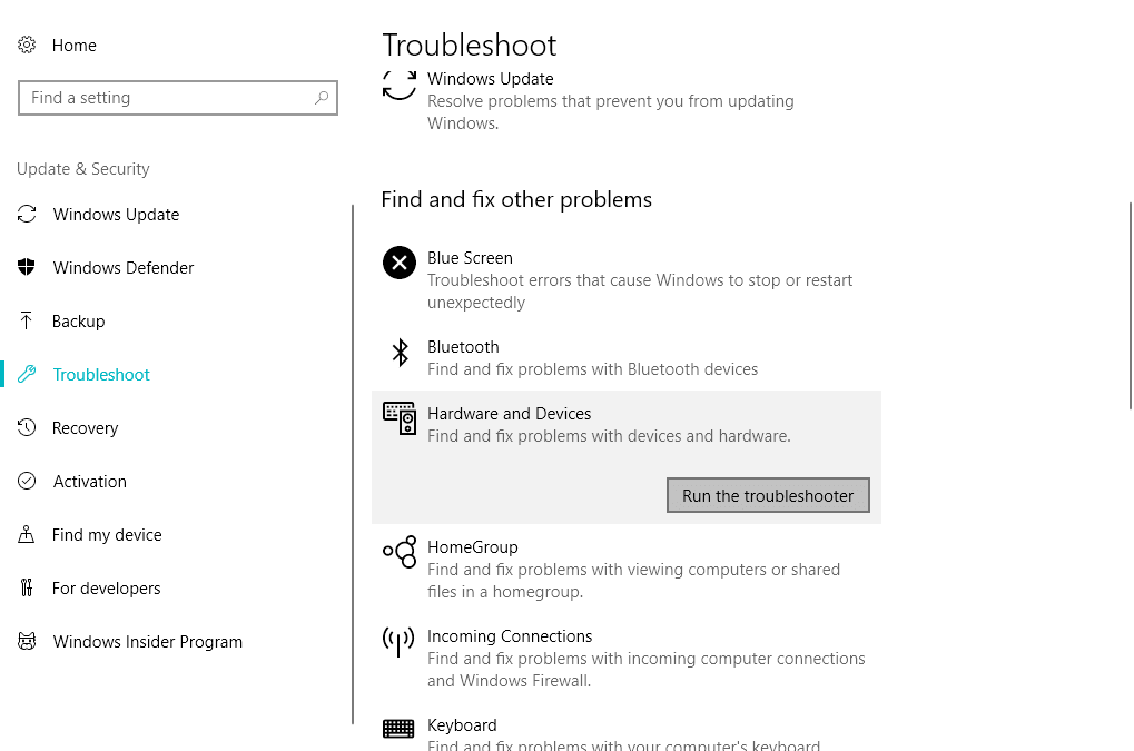 Icona della batteria di Windows 10 bloccata