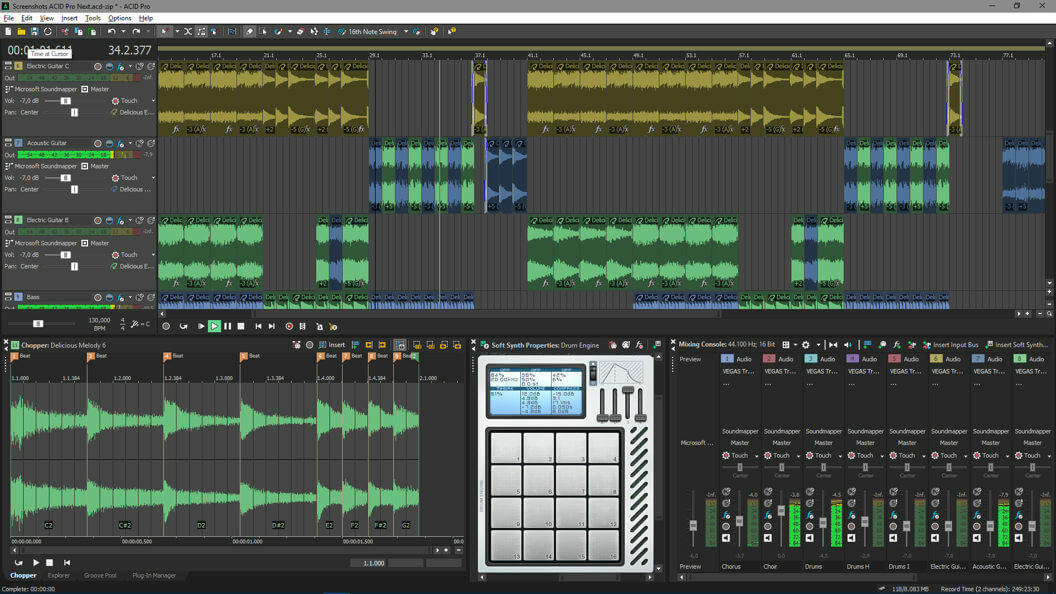 Magix ACID Pro 9 liides