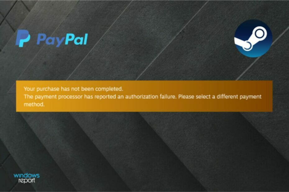 Kesalahan dalam Memperoleh PayPal di Steam [Correzione Rapida]