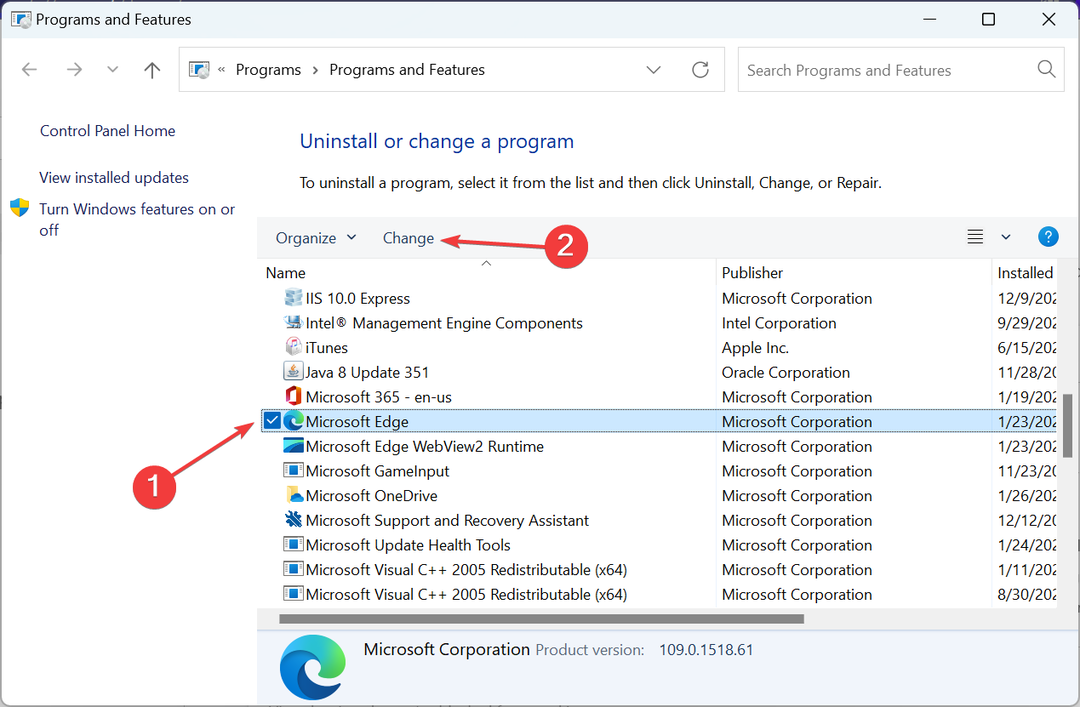 Perubahan untuk mengatur Microsoft Edge akan terjadi.