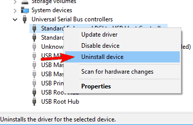 Ikonen Säker borttagning av maskinvara visar inte att enheter avinstallerar den dolda USB-masslagringen