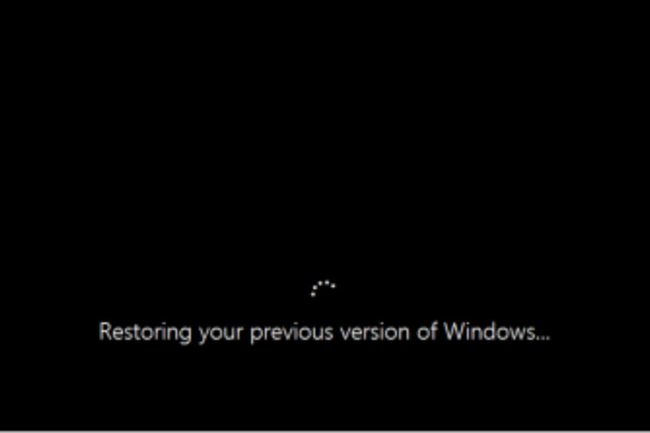 Windowsin käynnistyssilmukan edellisen version palauttaminen