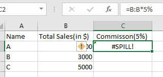 Exceli lekkevea vahemik on pärast liiga suur