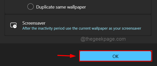 คลิกตกลงเพื่อปิด Active Wallpaper Window 11zon