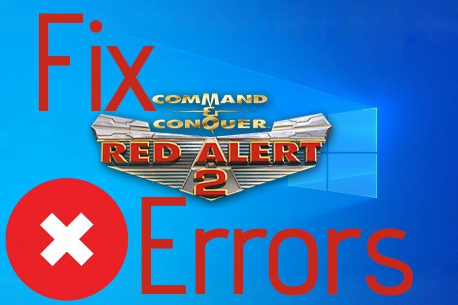 როგორ მოვაგვაროთ Red Alert 2 პრობლემები Windows 10-ში