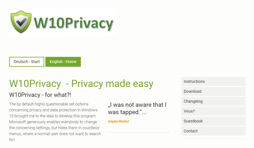 W10Software per la privacy