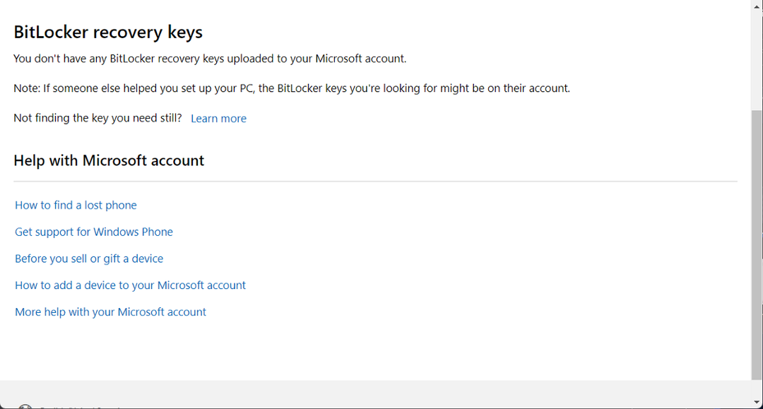 Bitlocker-keys Windows 11 מבקש מפתח שחזור Bitlocker