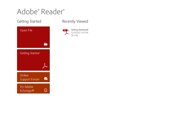 Adobe-lasītājs-Windows-8