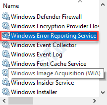 Poročilo o napaki sistema Windows Min. Min. Min