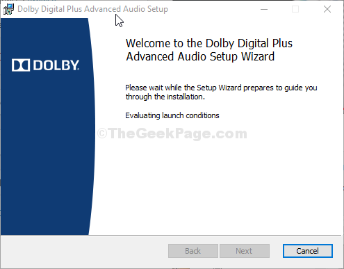 Configuration Dolby
