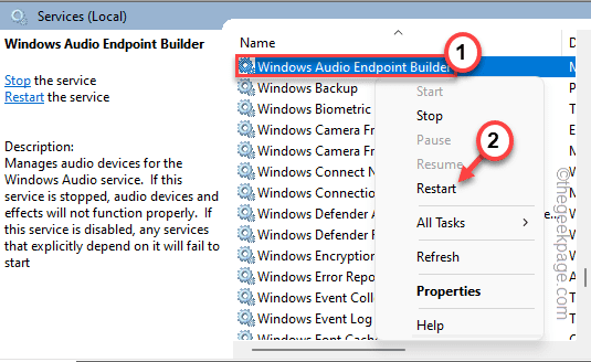Min. Reinicialização do Audio Endpoint Builder