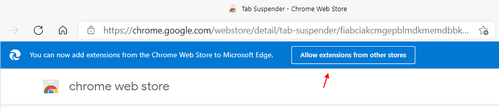 Вкладка Suspender Edge Chrome Min