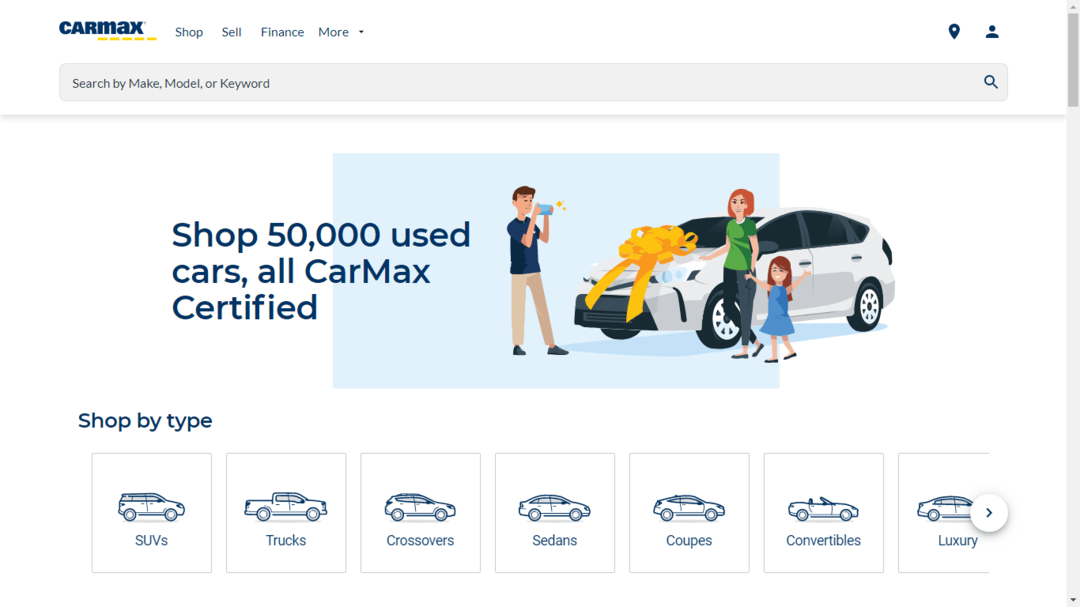 CarMax Car Check programinė įranga automobilio istorijos tikrinimo programinė įranga