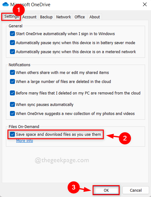 Sådan tænder/slukker du OneDrive-filer on-demand i Windows 11