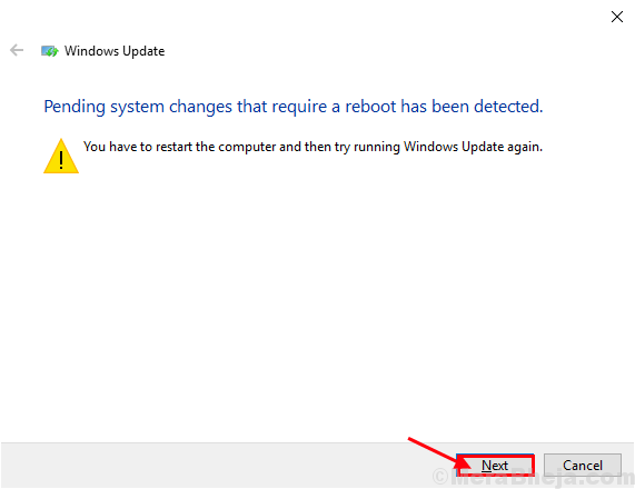 Windows अद्यतन समस्या निवारक2shoot