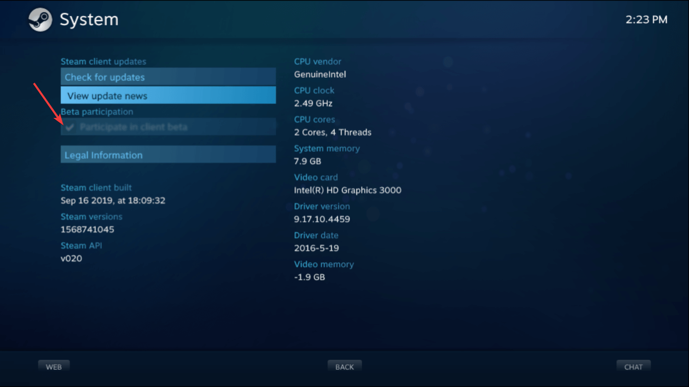 Steam beta Hur till Big Picture Mode