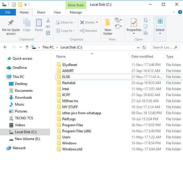 ei tiedostoja työpöydälle Windows 10