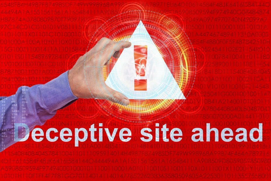 Ada apa dengan situs Deceptive di depan! peringatan di Chrome?