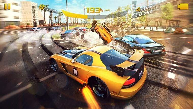 Windows 8 ، 10 'Asphalt 8: Airborne' Racing Game تحصل على سيارات وسباقات جديدة