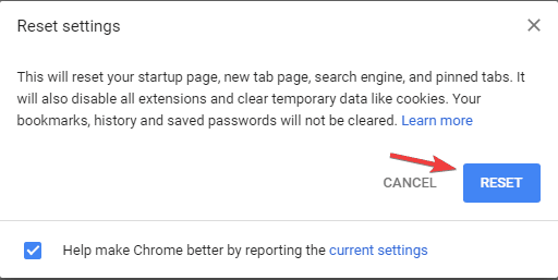 Google Chrome'i must ekraan pärast minimeerimist
