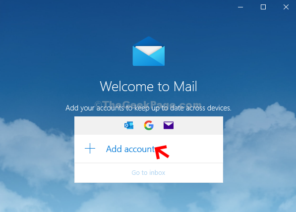 Mail-App Konto hinzufügen