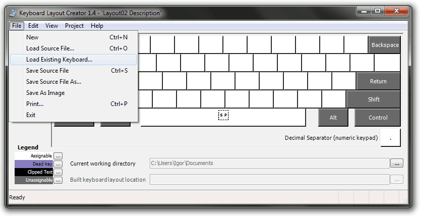 tilpasset tastaturoppsett i Windows 8
