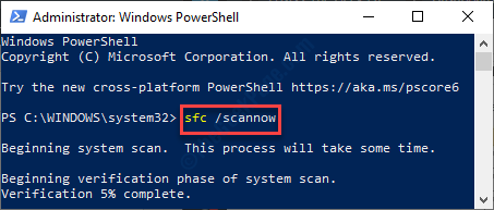 Sfc Scan Now Powershell