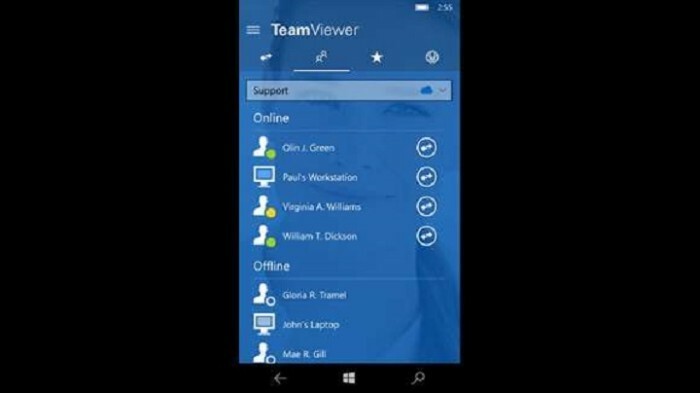 Приложение TeamViewer UWP теперь поддерживает Continuum и Cortana в Windows 10