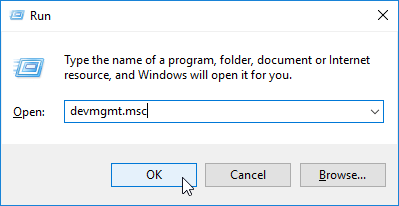 graafikaseadme Windows 10 devmgmt.msc loomine ebaõnnestus