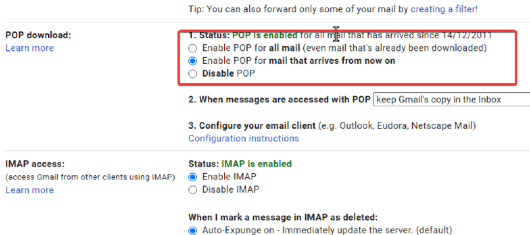 Popravak: poslužitelj je odbio POP3 pristup za korisničko ime i lozinku