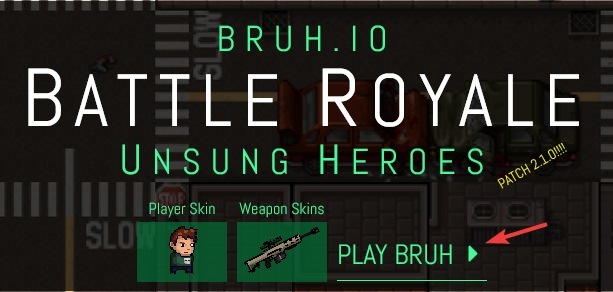 bruh.io เล่นเกมเบราว์เซอร์ Battle Royale royal