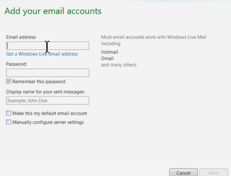 Düzeltme: Windows 10'da Windows Live Mail hatası 0x8007007A