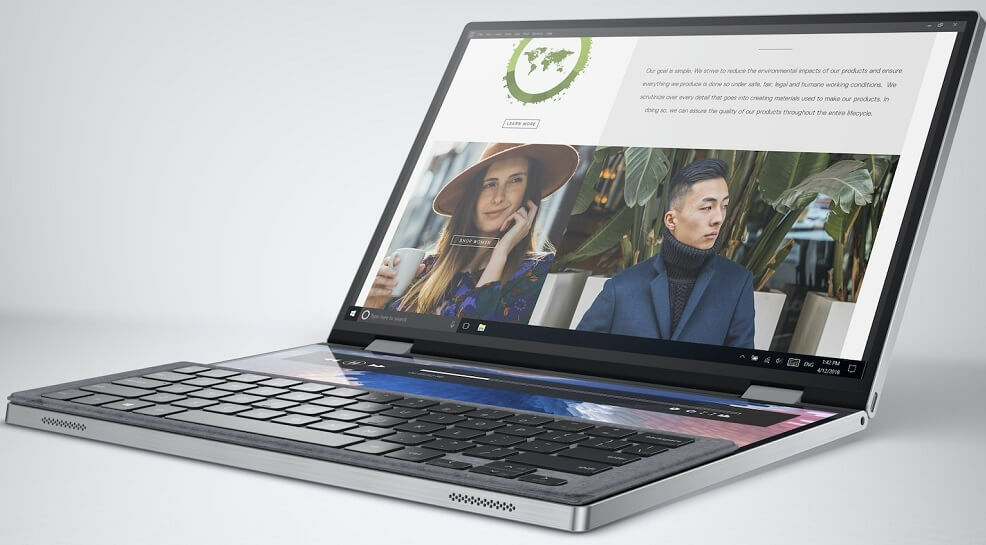 Dell Concept Duett faltbarer Laptop