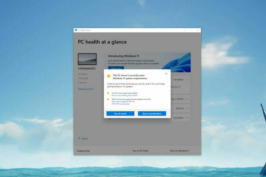 PC Health Check App tulee Windows 10:een kumulatiivisen päivityksen kautta