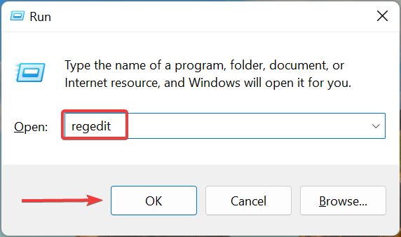 لا يمكن لـ regedit لإصلاحه إزالة نوافذ تخطيط لوحة المفاتيح 11
