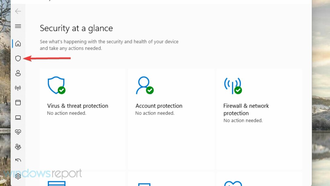 Virusten ja uhkien suojaus -välilehti Windowsin virheraportointitapahtumatunnus 1001