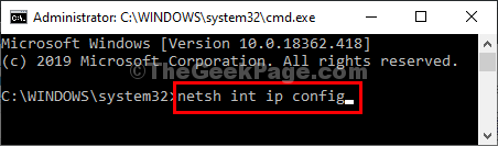 Configuración IP de Netsh