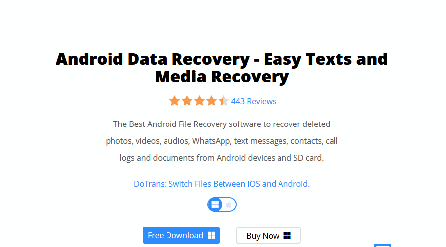 برنامج FonePaw Android Data Recovery لإصلاح هواتف Android