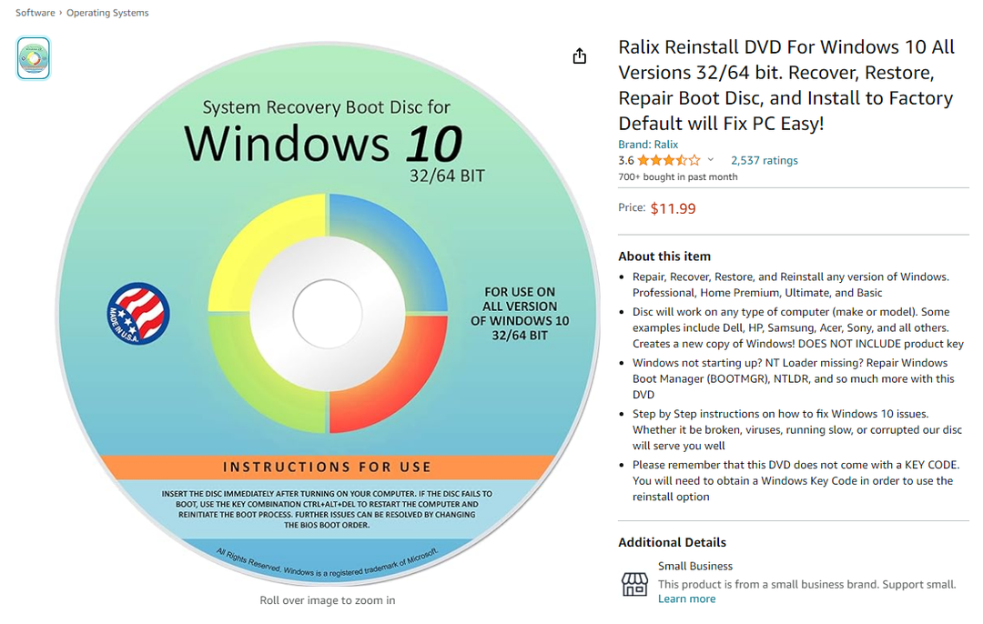 Revisión de reinstalación de Ralix: ¿El DVD reparará su PC?