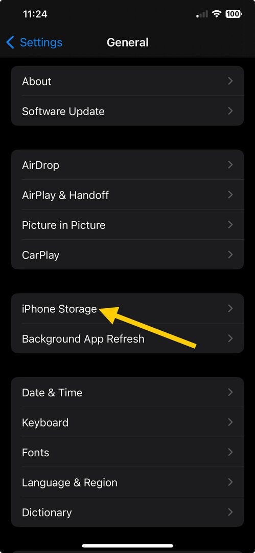 iPhone krātuve — pokemon meistaru kļūda 10104