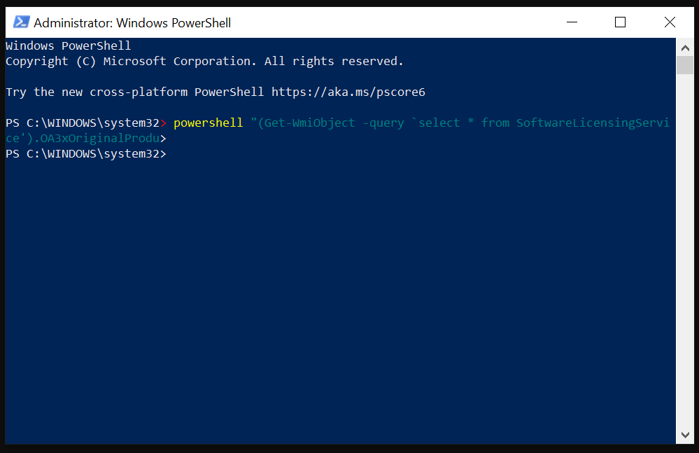 การแก้ไข: รหัสผลิตภัณฑ์ไม่แสดงใน Command Prompt บน Windows 10