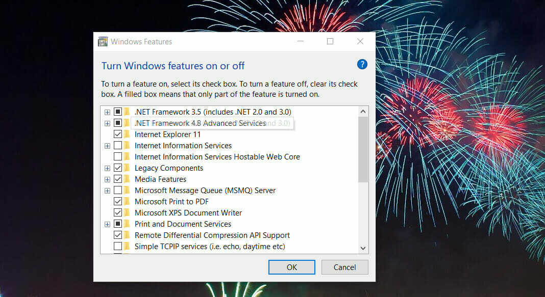 Windows-funktioner installerer gruppepolitikstyringskonsol Windows 10