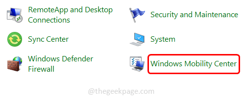 Windows Mobilitetssenter