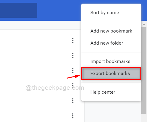 Eksporter bogmærker Chrome 11zon