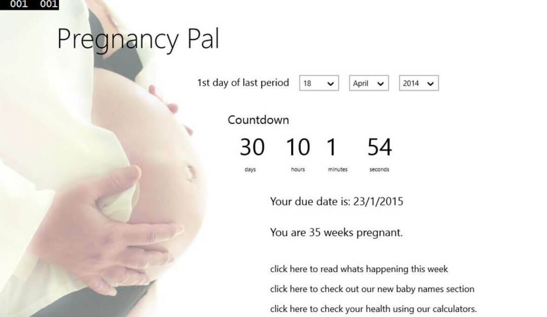 Aplikasi kehamilan terbaik untuk diunduh di Windows 10, 8