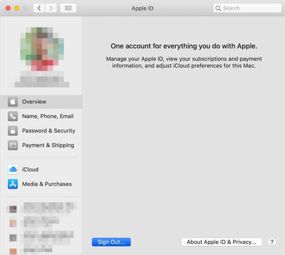 ออกจากระบบ iCloud apple app store การซื้อของคุณไม่สามารถทำได้