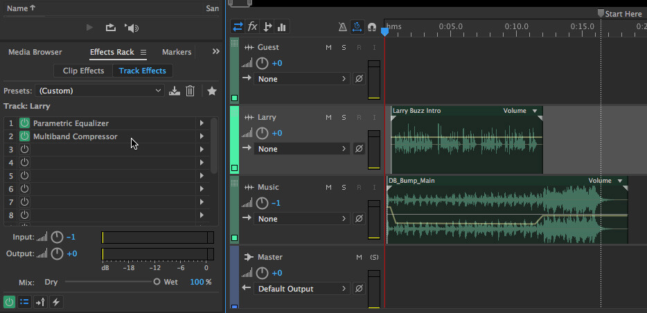 Adobe Audition CC - perekam audio untuk Win 10